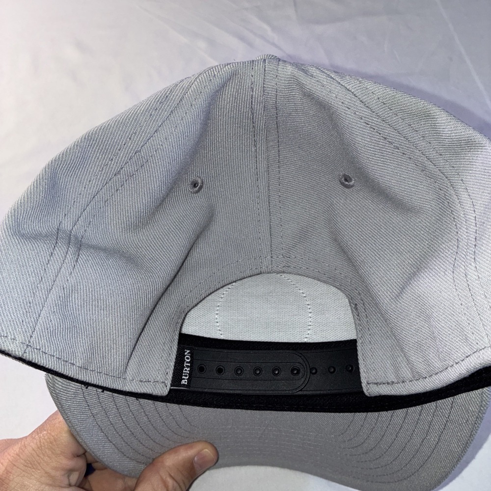 Burton Mountain Patch SnapBack Hat Snowboard And Skate Gray - Picture 5 of 8